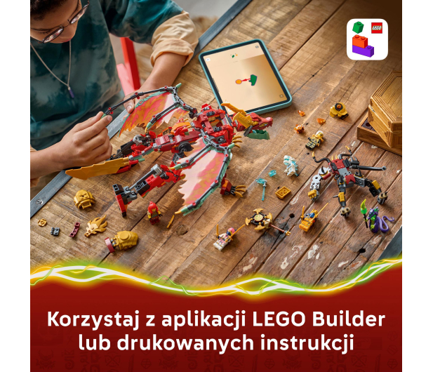 LEGO NINJAGO 71868 Transformujący smoczy Mech Wyldfyre - 1529847 - zdjęcie 8